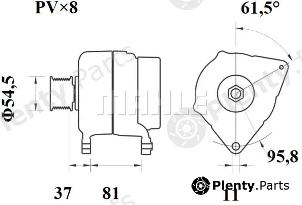 Mahle MG813 — Alternator