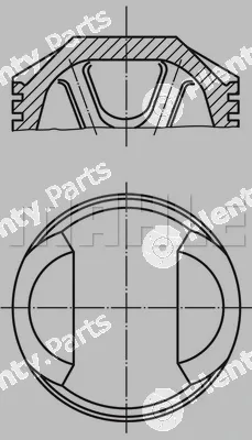 Mahle 0075600 — Piston