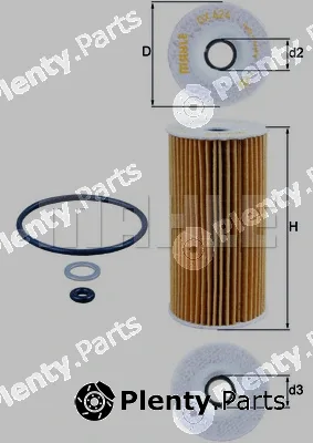 Mahle OX424D — Oil Filter