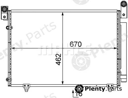 Mahle AC469000S — Condenser, air conditioning BEHR