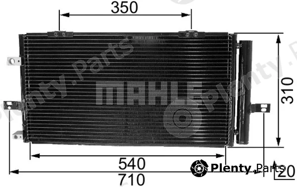 Mahle AC230000S — Condenser, air conditioning BEHR