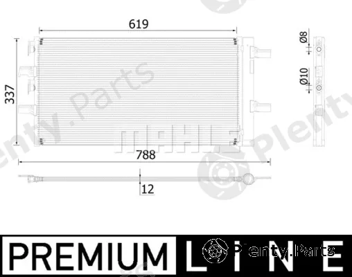 Mahle AC894000P — Condenser, air conditioning BEHR *** PREMIUM LINE ***