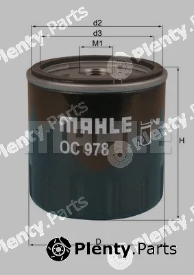 Mahle OC978 — Oil Filter