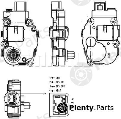 Mahle AA18000P — Actuator, blending flap BEHR *** PREMIUM LINE ***