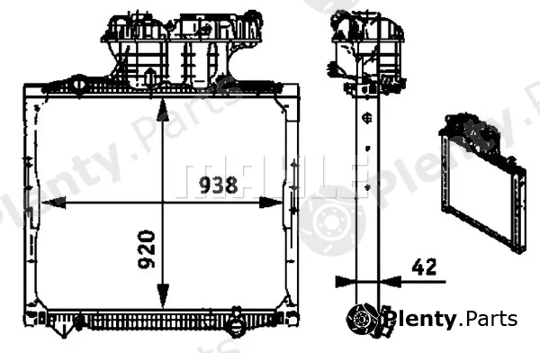 Mahle CR701000P — Radiator, engine cooling BEHR *** PREMIUM LINE ***