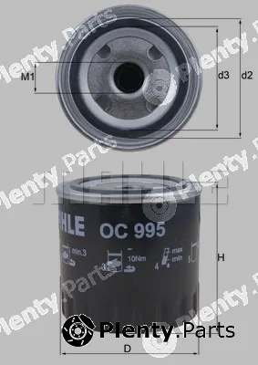 Mahle OC995 — Oil Filter