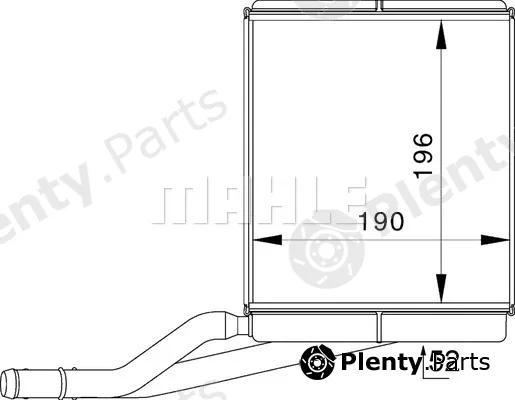 Mahle AH228000P — Heat Exchanger, interior heating BEHR *** PREMIUM LINE ***