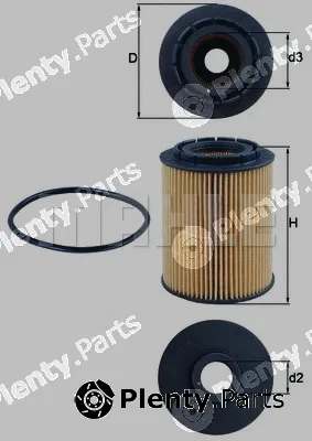 Mahle OX160D — Oil Filter