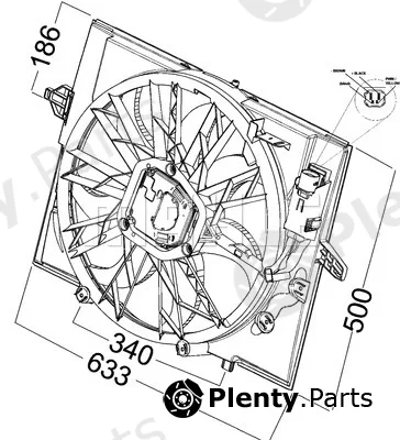 Mahle CFF215000P — Fan, engine cooling BEHR *** PREMIUM LINE ***