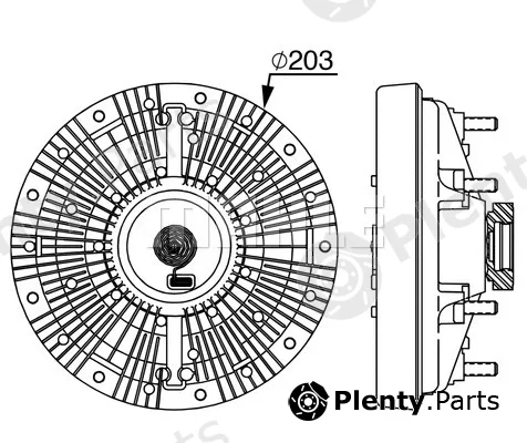 Mahle CFC249000P — Clutch, radiator fan BEHR *** PREMIUM LINE ***