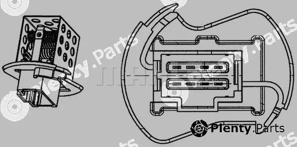 Mahle ABR90000P — Resistor, interior blower BEHR *** PREMIUM LINE ***