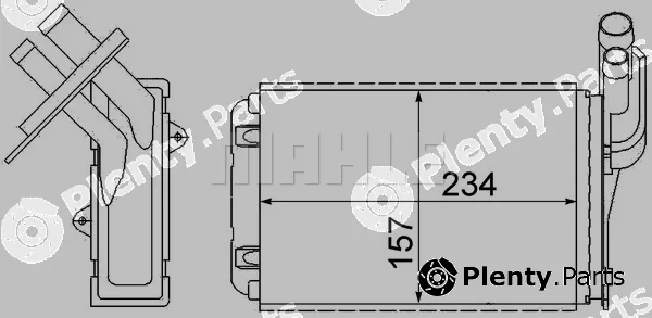 Mahle AH99000S — Heat Exchanger, interior heating BEHR