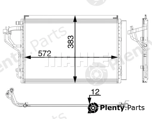 Mahle AC55000P — Condenser, air conditioning BEHR *** PREMIUM LINE ***