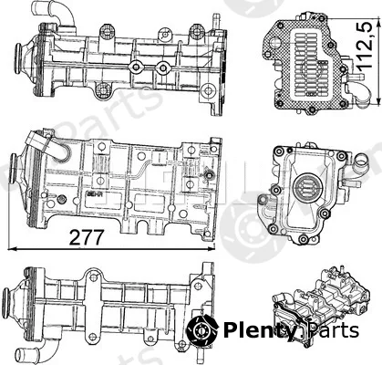 Mahle CE23000P — Cooler, exhaust gas recirculation BEHR *** PREMIUM LINE ***