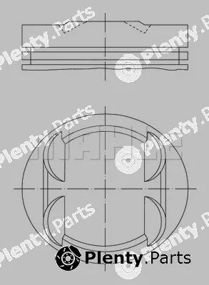 Mahle 0013400 — Piston