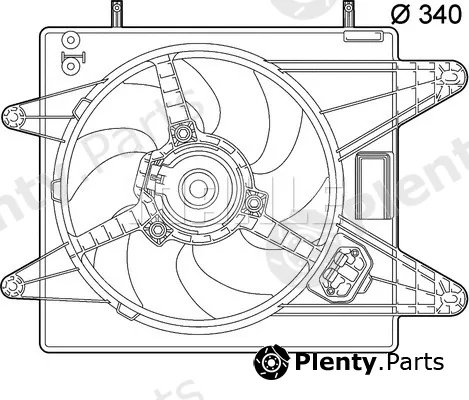 Mahle CFF139000P — Fan, engine cooling BEHR *** PREMIUM LINE ***