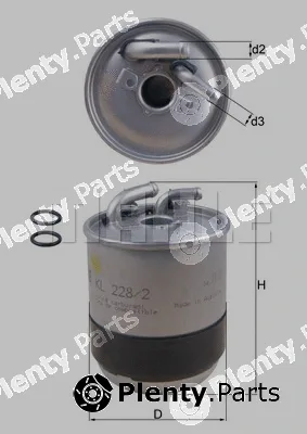 Mahle KL228/2D — Fuel Filter
