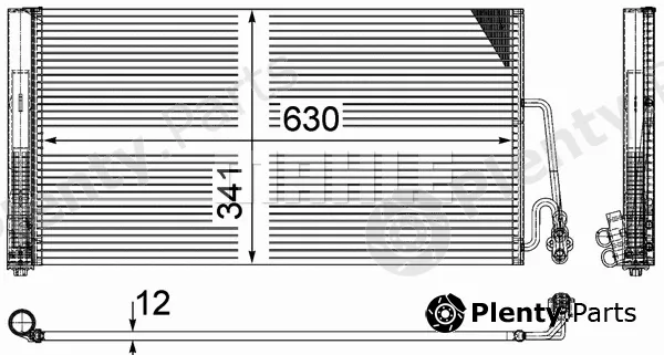 Mahle AC590000P — Condenser, air conditioning BEHR *** PREMIUM LINE ***