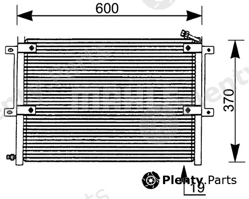 Mahle AC171000P — Condenser, air conditioning BEHR *** PREMIUM LINE ***