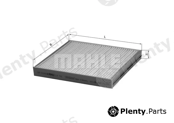 Mahle LA74 — Filter, cabin air