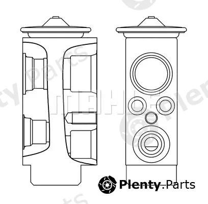Mahle AVE6000S — Expansion Valve, air conditioning BEHR