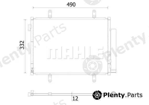 Mahle AC931000S — Condenser, air conditioning BEHR