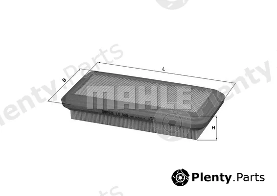 Mahle LX863 — Air Filter