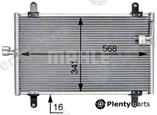 Mahle AC514000S — Condenser, air conditioning BEHR