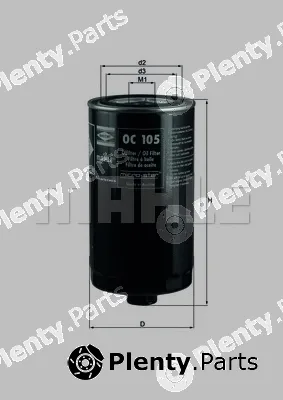 Mahle OC105 — Oil Filter