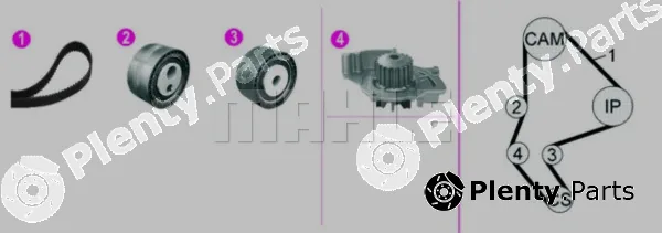 Mahle CPK135000P — Water Pump & Timing Belt Kit BEHR *** PREMIUM LINE ***