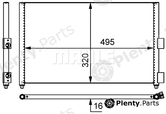 Mahle AC371000S — Condenser, air conditioning BEHR