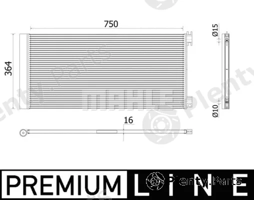 Mahle AC945000P — Condenser, air conditioning