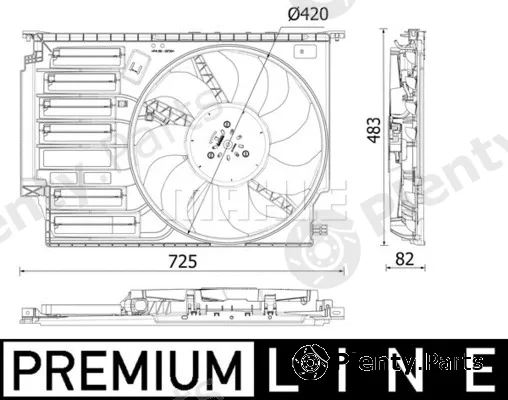 Mahle CFF548000P — Fan, engine cooling