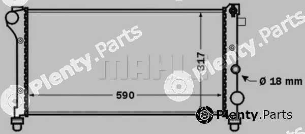 Mahle CR1452000S — Radiator, engine cooling BEHR
