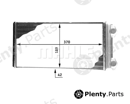 Mahle AH127000P — Heat Exchanger, interior heating BEHR *** PREMIUM LINE ***