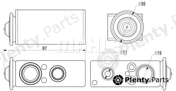 Mahle AVE17000P — Expansion Valve, air conditioning BEHR *** PREMIUM LINE ***