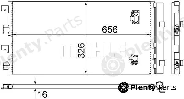 Mahle AC724000S — Condenser, air conditioning BEHR