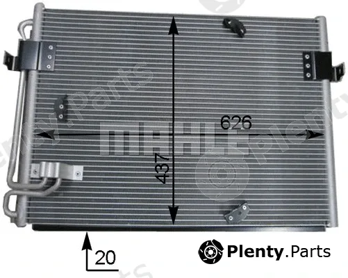 Mahle AC174000S — Condenser, air conditioning BEHR