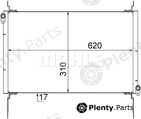 Mahle AC562000S — Condenser, air conditioning BEHR