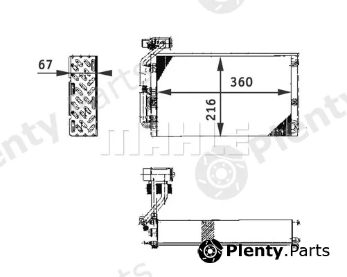 Mahle AE61000P — Evaporator, air conditioning BEHR *** PREMIUM LINE ***