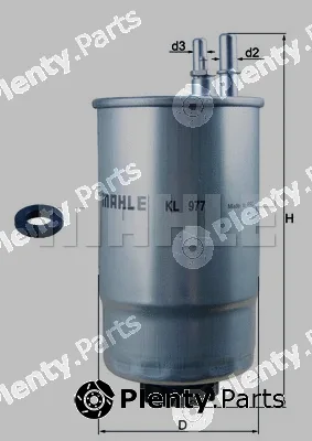 Mahle KL977D — Fuel Filter