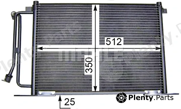 Mahle AC183000S — Condenser, air conditioning BEHR
