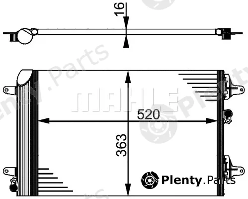 Mahle AC358000P — Condenser, air conditioning BEHR *** PREMIUM LINE ***
