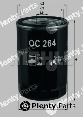 Mahle OC264 — Oil Filter