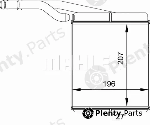 Mahle AH143000P — Heat Exchanger, interior heating BEHR *** PREMIUM LINE ***