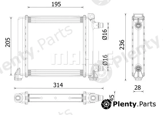 Mahle CR2642000P — Radiator, engine cooling BEHR *** PREMIUM LINE ***