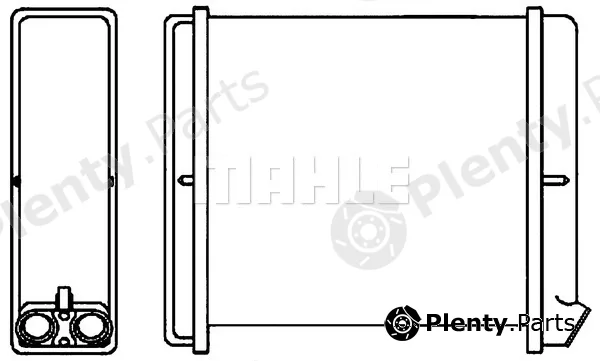 Mahle AH170000S — Heat Exchanger, interior heating BEHR
