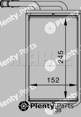 Mahle AH144000P — Heat Exchanger, interior heating BEHR *** PREMIUM LINE ***