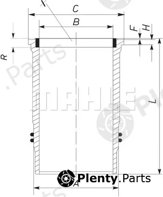 Mahle 005WN1000 — Cylinder Sleeve