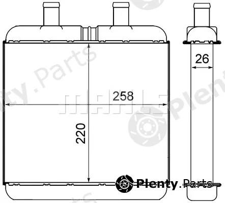 Mahle AH11000S — Heat Exchanger, interior heating BEHR